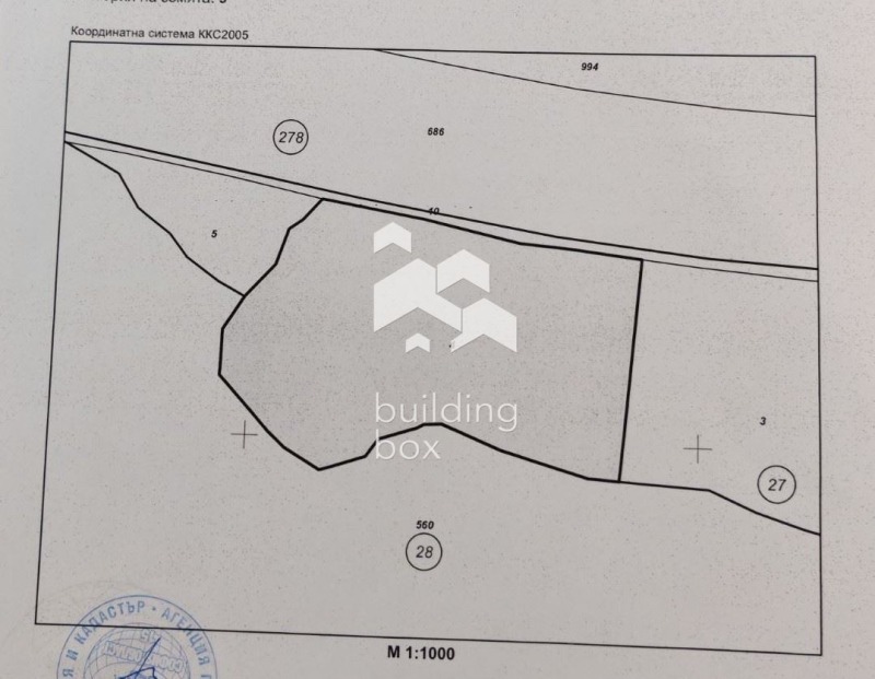 Продава ПАРЦЕЛ в област София, с. Чурек - 4225 кв.м / 232 400 € » 454 534.89 лв., БИЛДИНГ БОКС