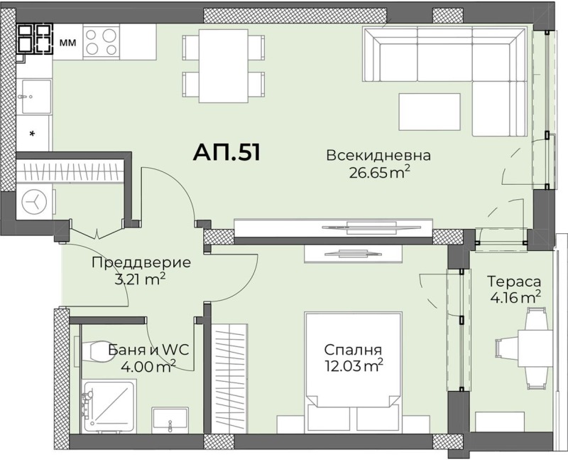 Продава 2-СТАЕН, гр. Пловдив, Христо Смирненски, снимка 11 - Aпартаменти - 47705306