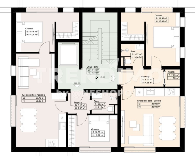 Продава  2-стаен град София , Обеля , 58 кв.м | 40901560 - изображение [4]