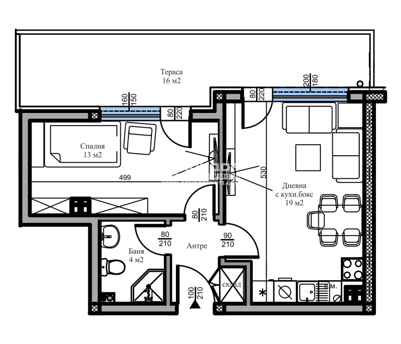 Продава 2-СТАЕН, гр. Пловдив, Беломорски, снимка 3 - Aпартаменти - 48800996