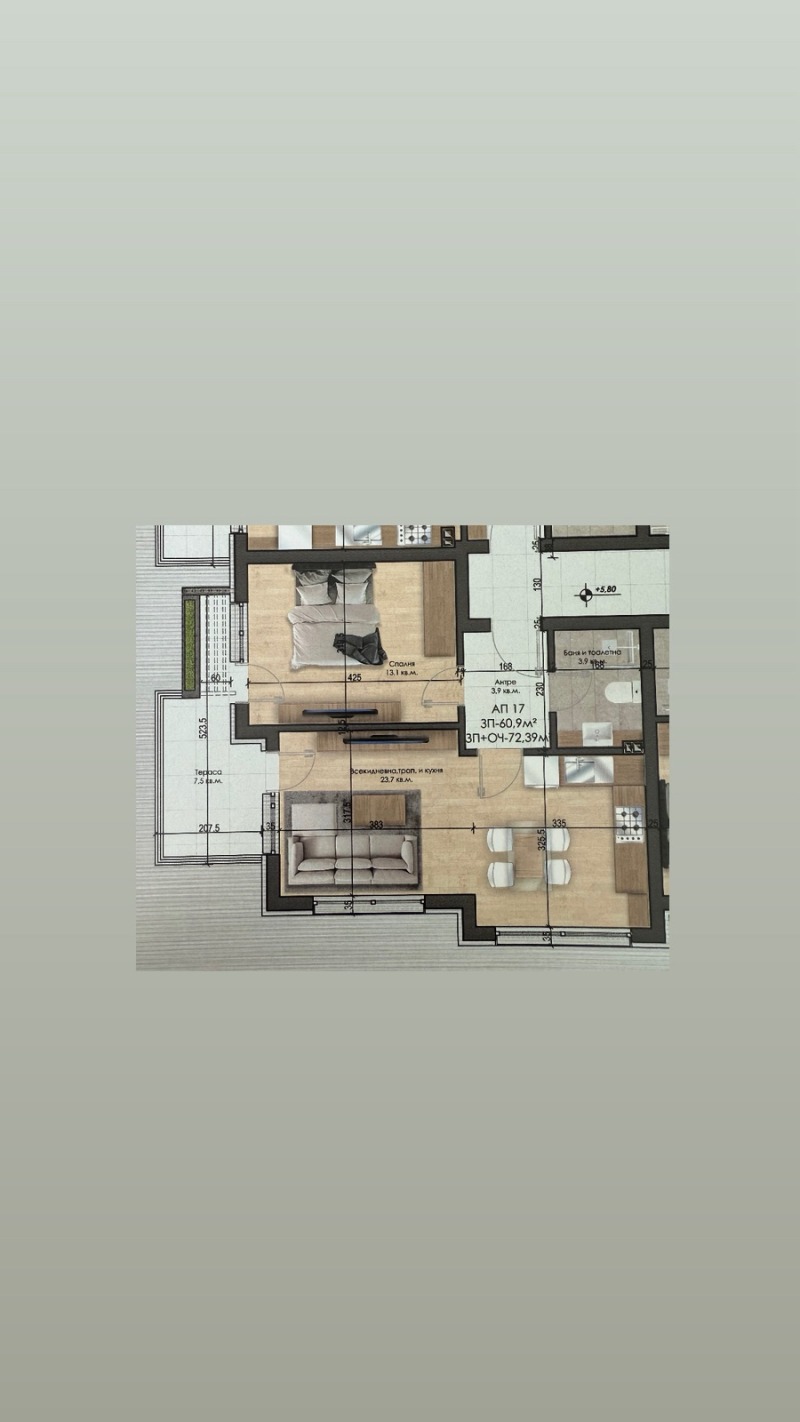 Продава  2-стаен, област Пазарджик, гр. Велинград • 72 630 € • ID 68532999 — holmes.bg - [1] 