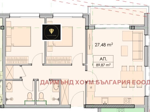 Продава 3-СТАЕН, гр. Пловдив, Прослав, снимка 2 - Aпартаменти - 47618910