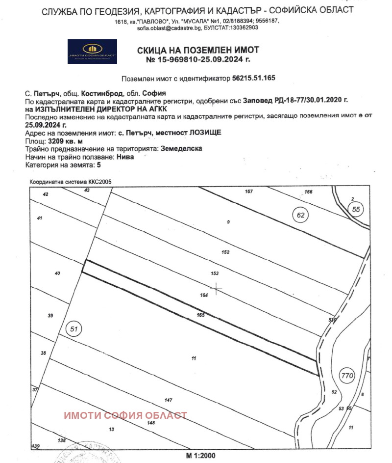 Продава ПАРЦЕЛ, с. Петърч, област София област, снимка 1 - Парцели - 48663632