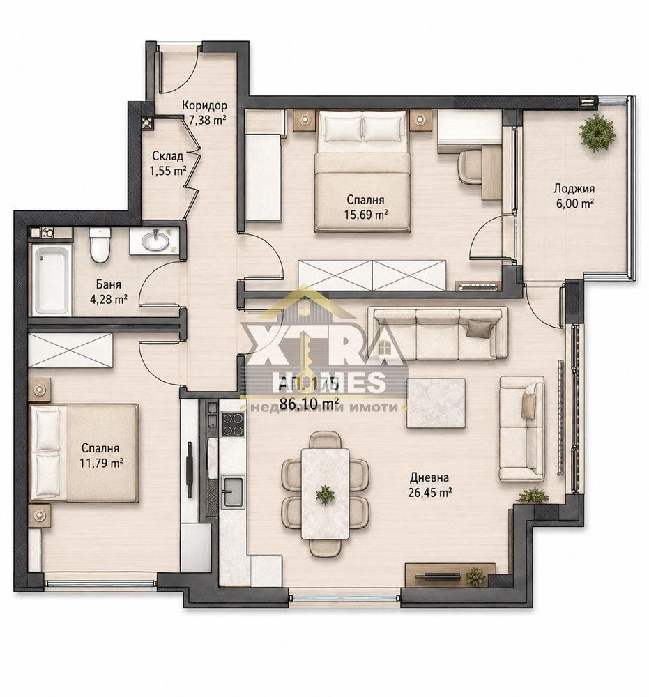 Продава 3-СТАЕН, гр. София, Надежда 2, снимка 3 - Апартаменти - 55846717