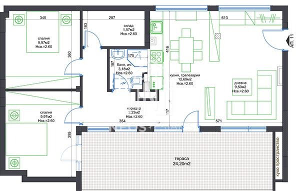 Продава 3-СТАЕН, гр. Созопол, област Бургас, снимка 14 - Апартаменти - 54226081