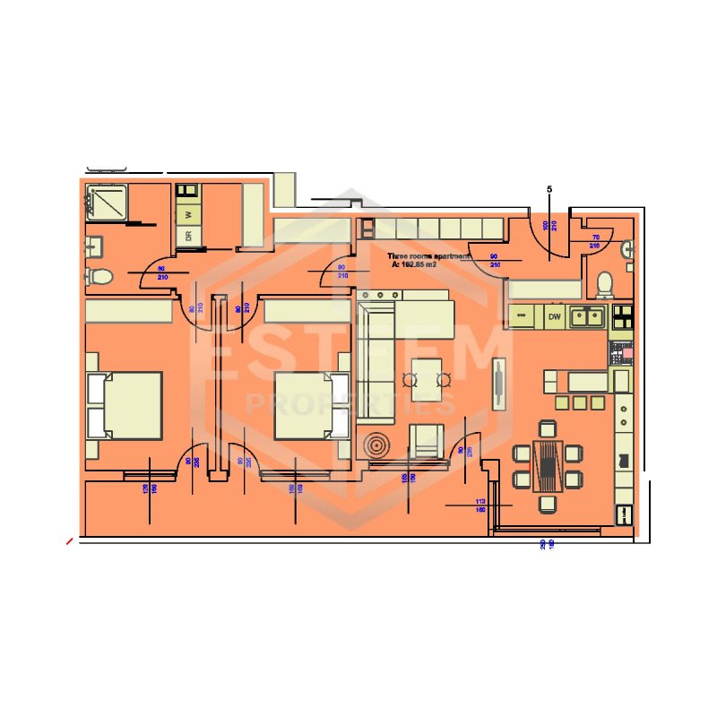 Продава 3-СТАЕН в град Русе, Дружба 1 - 121 кв.м / 163 200 € » 319 191.46 лв., ЕСТИЙМ ПРОПЪРТИС