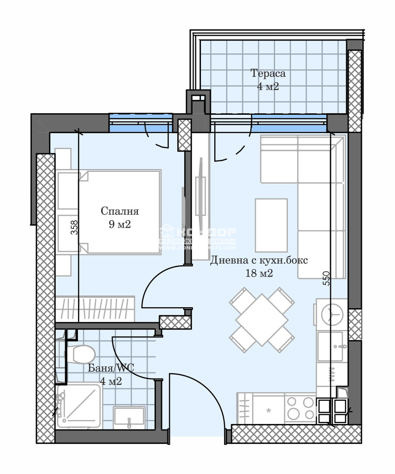 Продава  2-стаен град Пловдив , Кършияка , 52 кв.м | 95814105 - изображение [2]