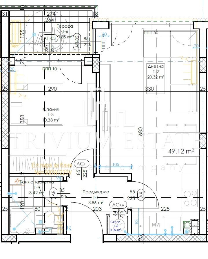 Продава 2-СТАЕН, гр. Пловдив, Беломорски, снимка 3 - Апартаменти - 52835043