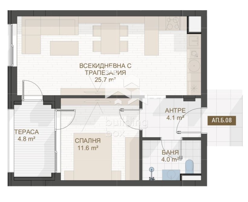 Продава 2-СТАЕН, гр. Пловдив, Център, снимка 2 - Апартаменти - 53430741