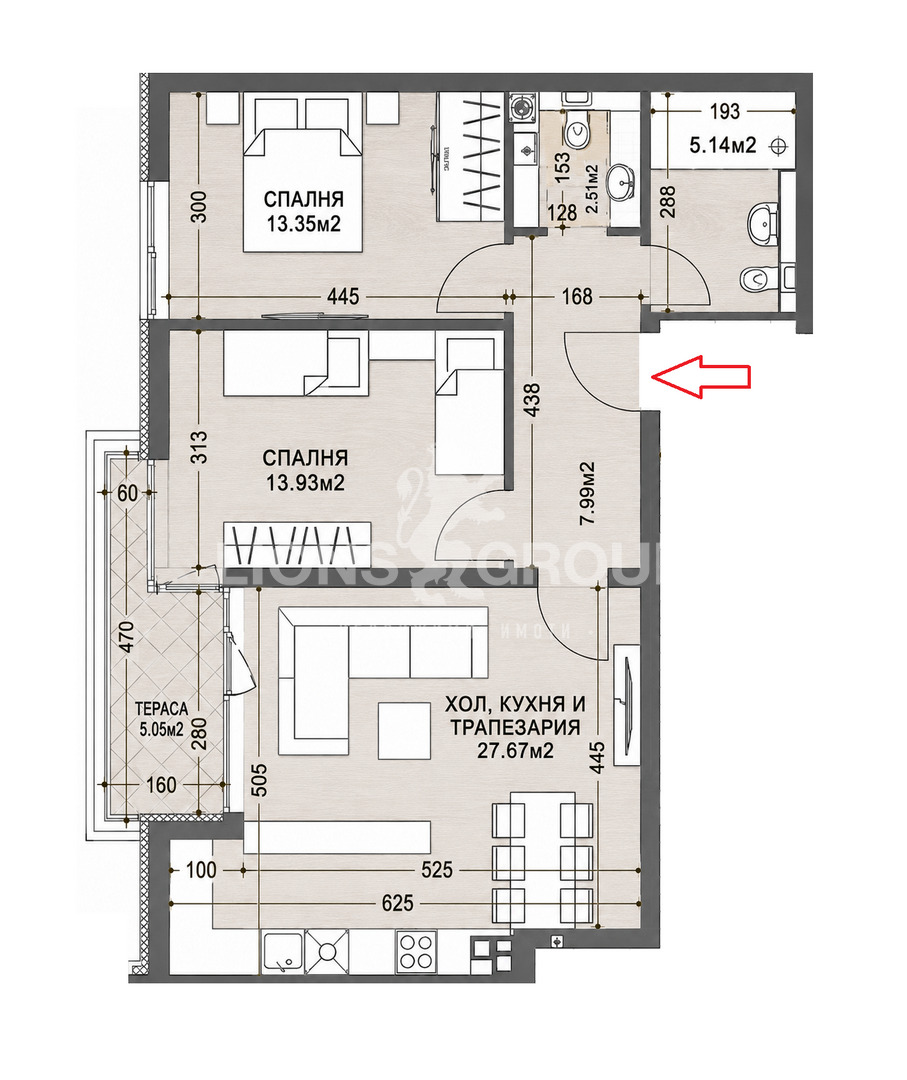 Продава 3-СТАЕН, гр. София, Манастирски ливади, снимка 4 - Апартаменти - 55013275