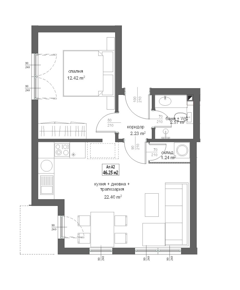 Na prodej  1 ložnice Sofia , Simeonovo , 58 m2 | 61208010 - obraz [5]