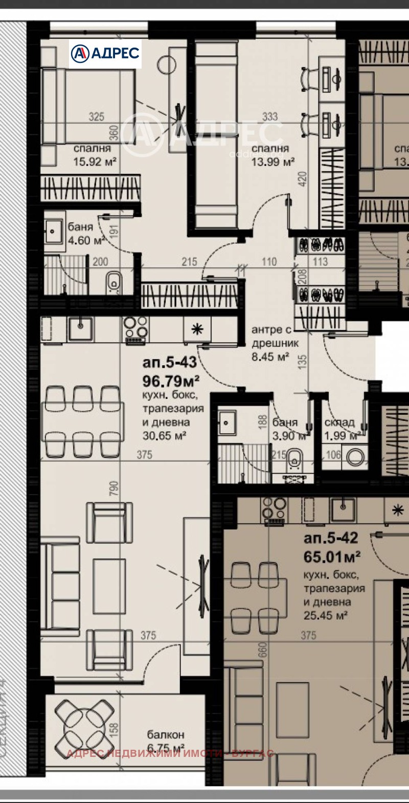 Te koop  2 slaapkamers Burgas , Izgrev , 112 m² | 35021316 - afbeelding [8]