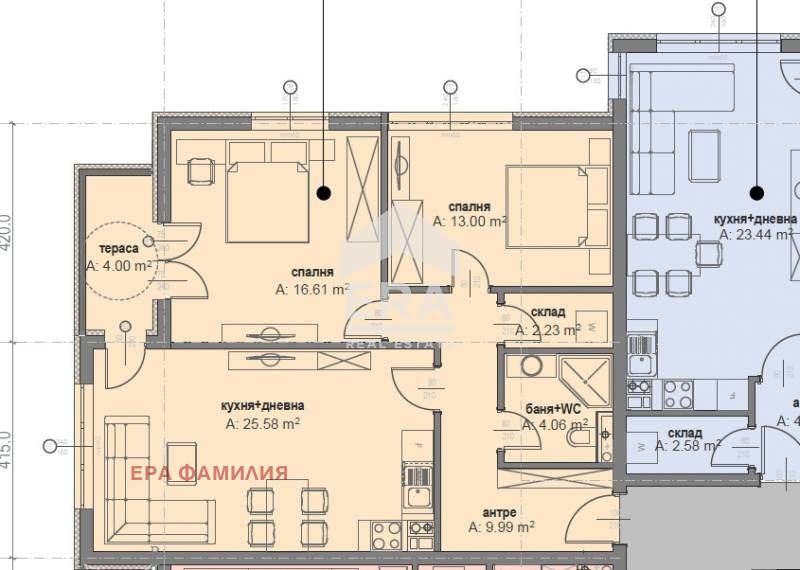 Продава 3-СТАЕН, гр. София, Малинова долина, снимка 2 - Апартаменти - 54190744