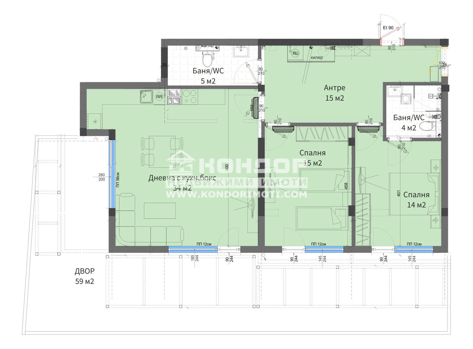 Продава 3-СТАЕН, гр. Пловдив, Отдих и култура, снимка 5 - Апартаменти - 54569551