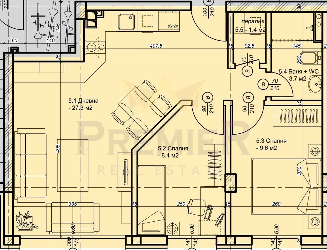 Продава 3-СТАЕН, гр. София, Хаджи Димитър, снимка 12 - Апартаменти - 54846979