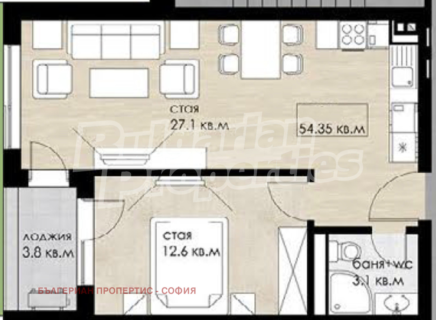 Продава 2-СТАЕН, гр. София, Дружба 1, снимка 3 - Апартаменти - 55000508
