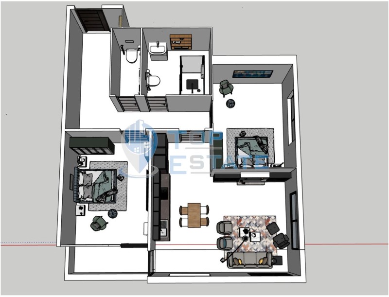 Eladó  2 hálószobás Veliko Tarnovo , Buzludzsa , 93 négyzetméter | 20578986 - kép [4]