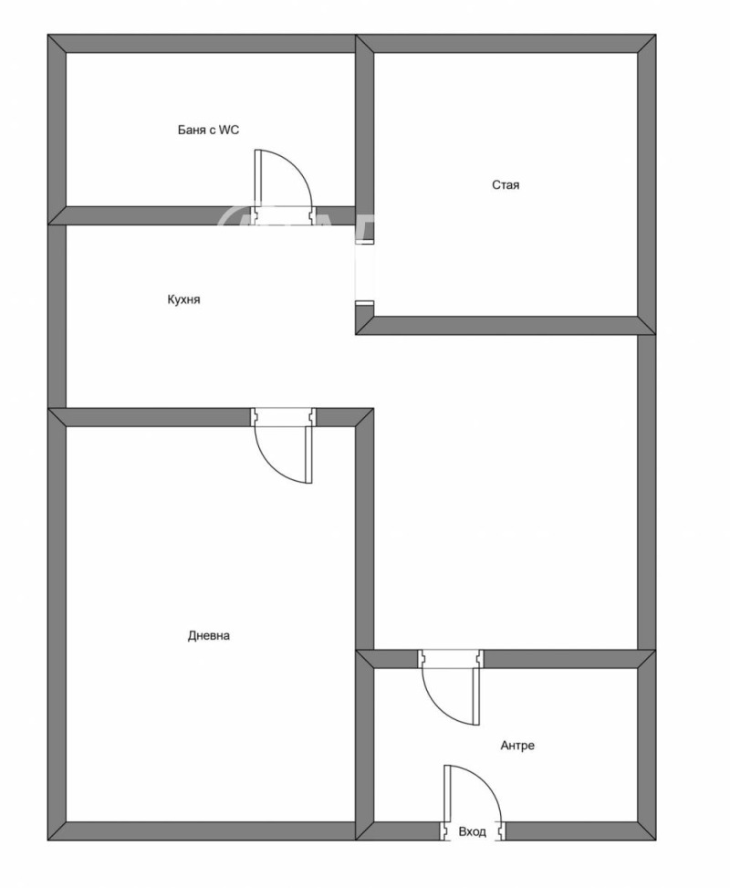 À venda  1 quarto Sofia , Centar , 48 m² | 54412688 - imagem [5]