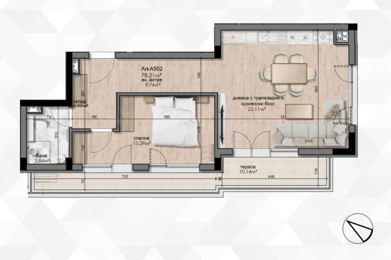 In vendita  1 camera da letto Sofia , Liulin - tsentar , 89 mq | 44872556 - Immagine [4]