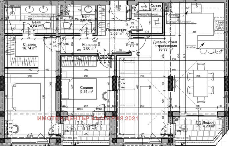 Продава 3-СТАЕН, гр. София, Витоша, снимка 3 - Aпартаменти - 48891022