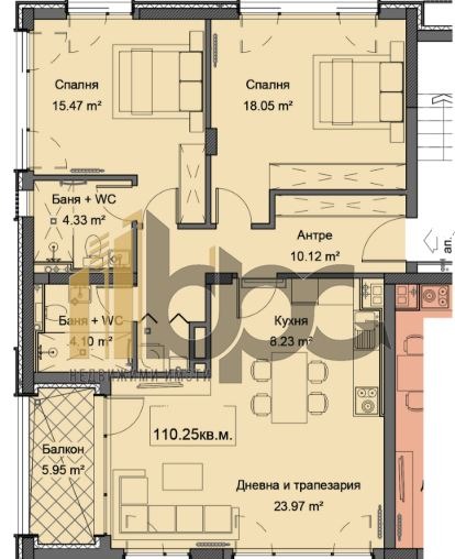 Продава  3-стаен град София , м-т Камбаните , 134 кв.м | 84892320 - изображение [3]