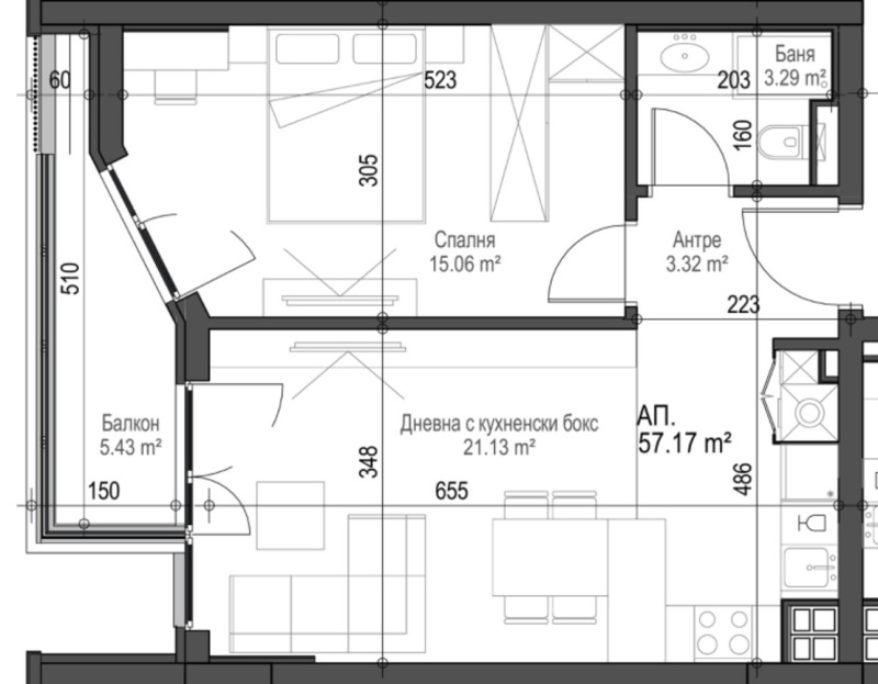 Na prodej  1 ložnice Sofia , Krasno selo , 71 m2 | 51156132 - obraz [7]