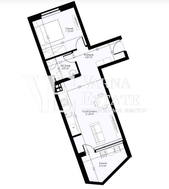 Продава  2-стаен град Варна , Възраждане 1 , 75 кв.м | 65184241 - изображение [7]