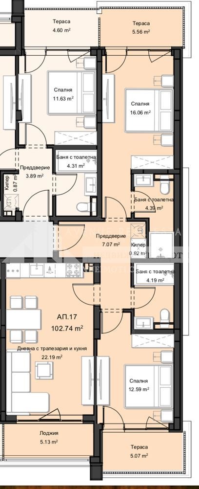 Продава 3-СТАЕН, гр. Пловдив, Остромила, снимка 4 - Апартаменти - 51885832
