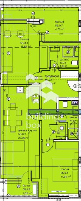 Продава 3-СТАЕН, гр. Варна, Кайсиева градина, снимка 3 - Апартаменти - 54884738