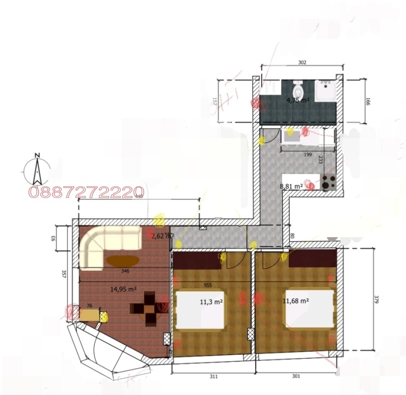 Продава  3-стаен област Пазарджик , гр. Велинград , 74 кв.м | 50540637