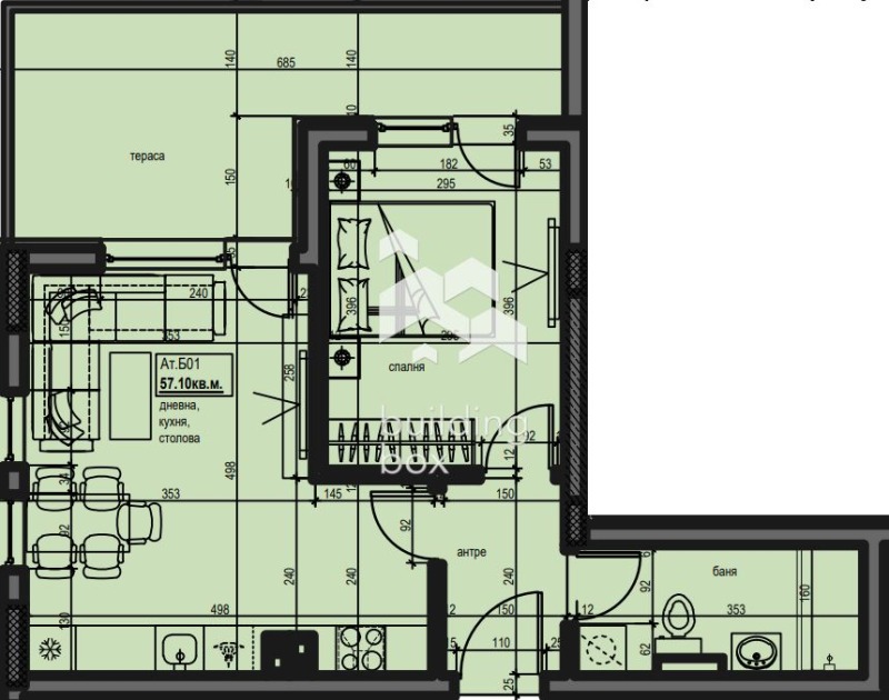 En venta  1 dormitorio Plovdiv , Jristo Smirnenski , 85 metros cuadrados | 53350763 - imagen [4]