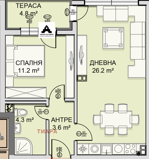 Продава 2-СТАЕН, гр. София, Малинова долина, снимка 6 - Aпартаменти - 48580713