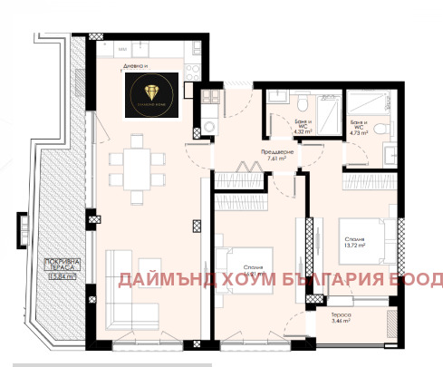 À venda  2 quartos Plovdiv , Hristo Smirnenski , 141 m² | 14546075 - imagem [2]