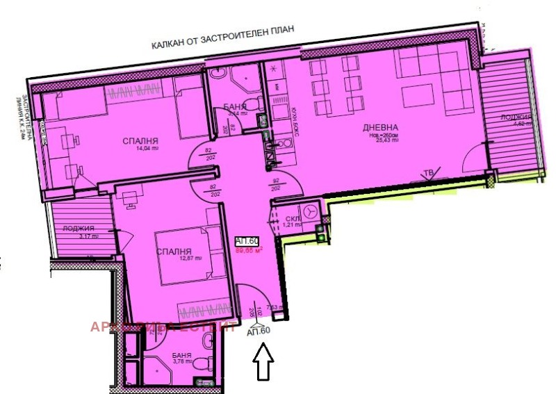 Продава 3-СТАЕН, гр. София, Център, снимка 2 - Aпартаменти - 49266575