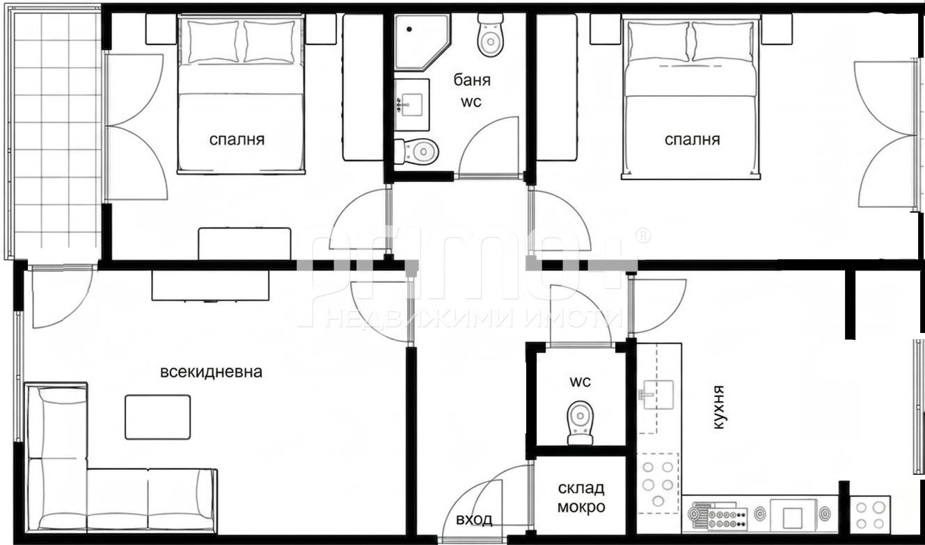 Продава 3-СТАЕН, гр. София, Обеля 2, снимка 16 - Апартаменти - 55189599