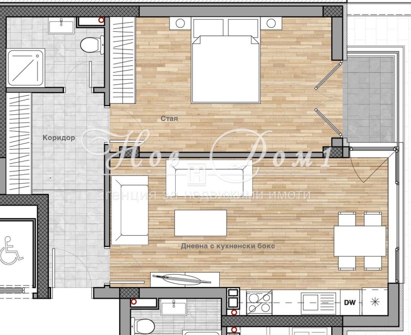 À venda  1 quarto Sofia , Manastirski livadi , 70 m² | 39758671