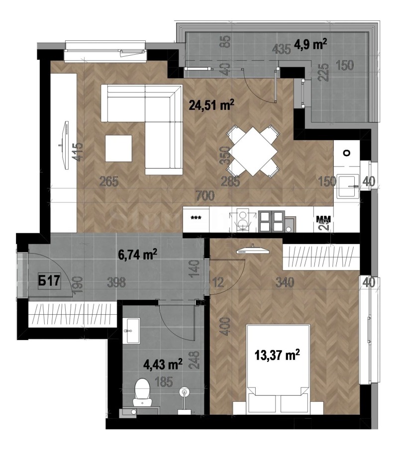 Продава 2-СТАЕН, гр. София, Кръстова вада, снимка 2 - Апартаменти - 53539044
