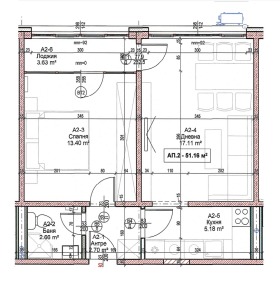 1 quarto Ihtiman, região Sófia 2