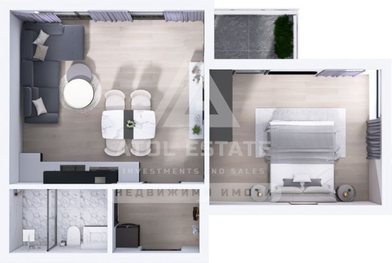 Продава 2-СТАЕН, гр. Пловдив, Южен, снимка 2 - Апартаменти - 53446117