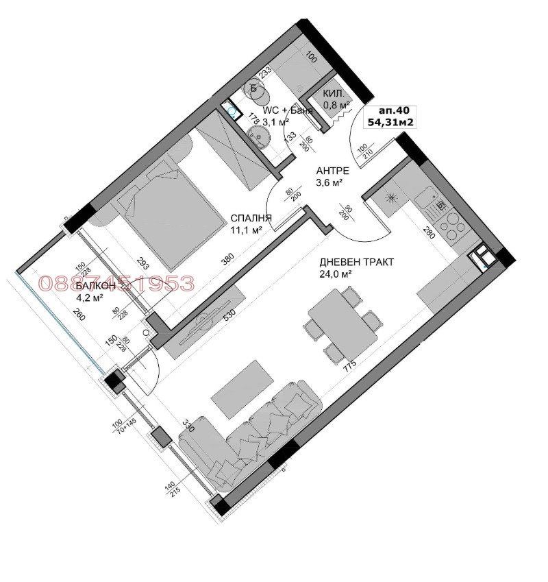 En venta  2 dormitorios Varna , Vladislav Varnenchik 1 , 86 metros cuadrados | 92947471 - imagen [7]