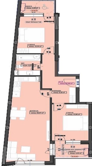 Till salu  2 sovrum Stara Zagora , Jeleznik - centar , 125 kvm | 46167348 - bild [3]