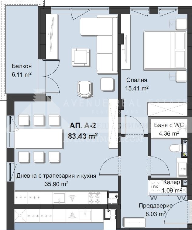 De vânzare  1 dormitor Plovdiv , Hristo Smirnensci , 99 mp | 21356256 - imagine [2]