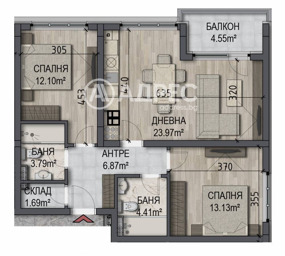 Продава 3-СТАЕН, гр. София, Овча купел, снимка 4 - Апартаменти - 55324562