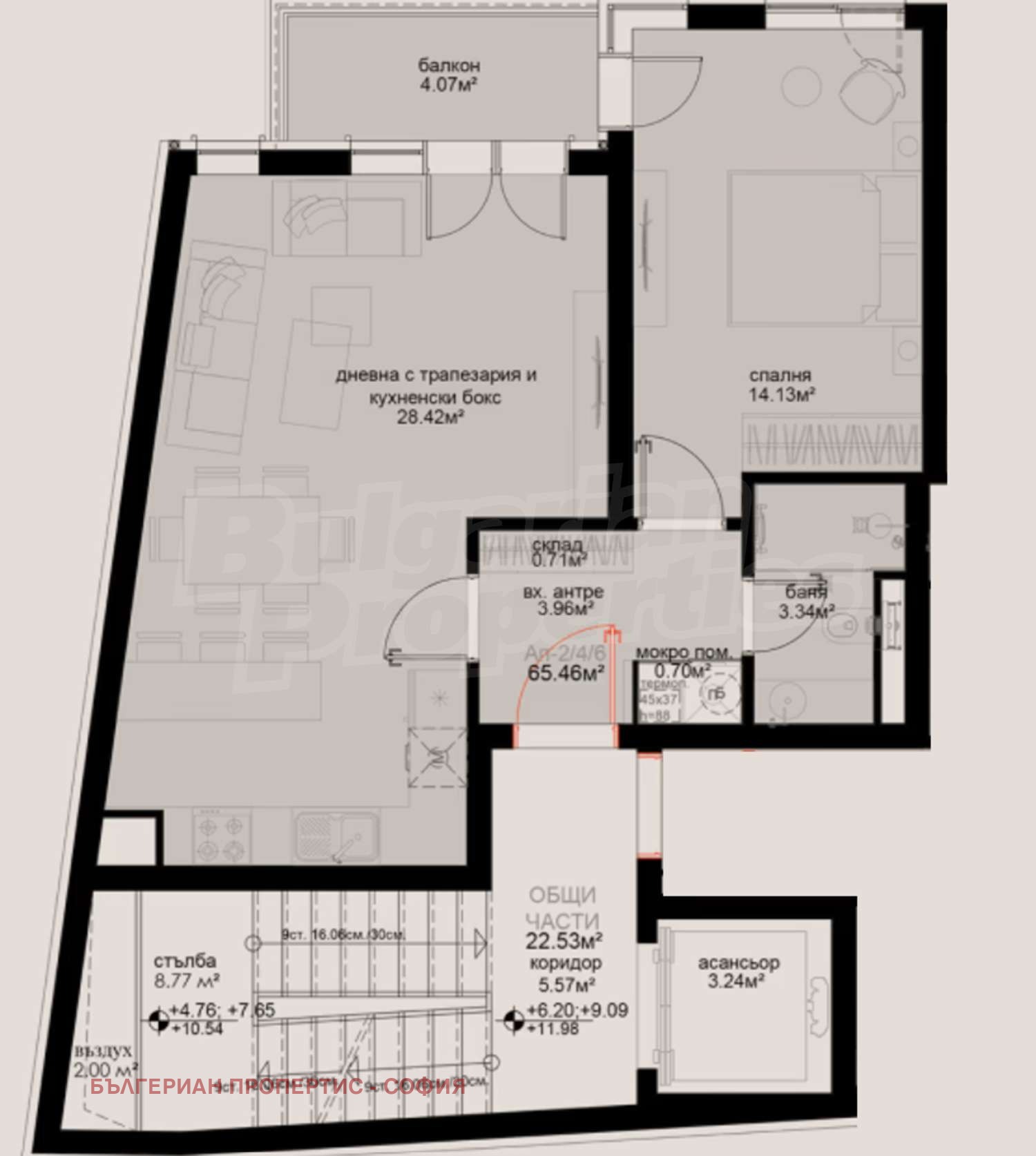 Продава 2-СТАЕН, гр. София, Оборище, снимка 7 - Апартаменти - 56261908