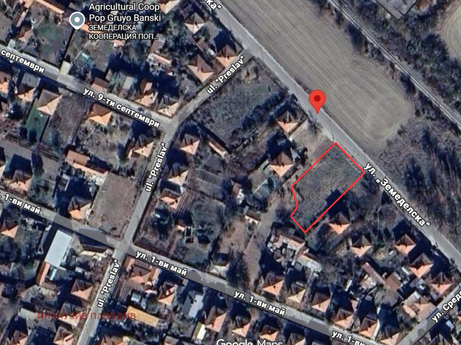 Продава ПАРЦЕЛ, гр. Баня, област Пловдив