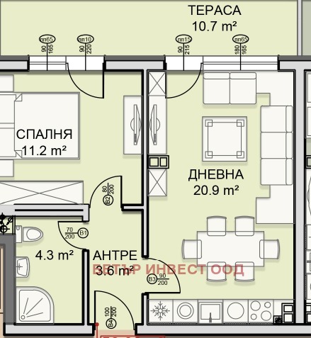 Продава 2-СТАЕН, гр. София, Малинова долина