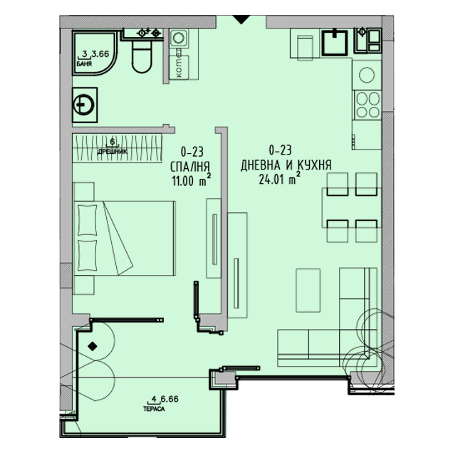 Продава 2-СТАЕН, гр. София, Малинова долина, снимка 2 - Апартаменти - 53779784