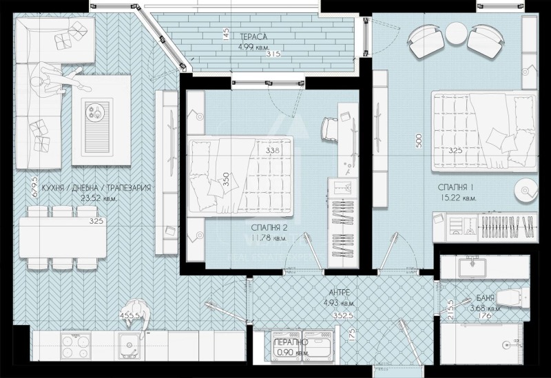 Te koop  2 slaapkamers Sofia , Ljulin 5 , 89 m² | 94511925 - afbeelding [4]