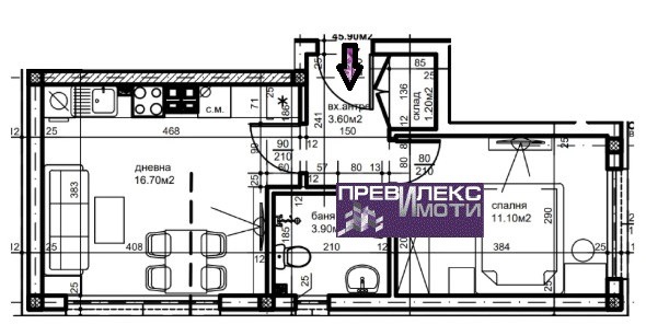 Продава 2-СТАЕН, гр. Пловдив, Прослав