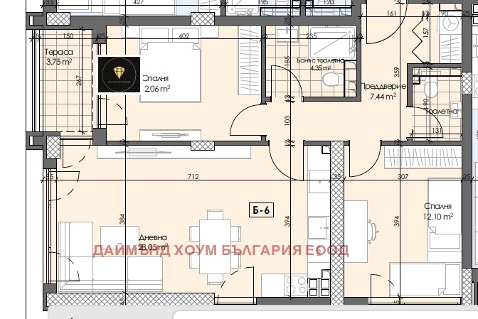 Продава 3-СТАЕН, гр. Пловдив, Гагарин, снимка 2 - Aпартаменти - 49267676